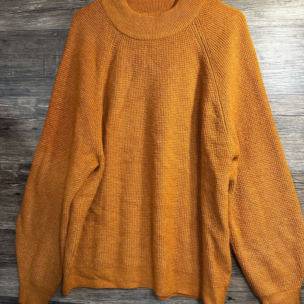 GAP‎ Crewneck Sweater Orange Soft Knit Relaxed Fit